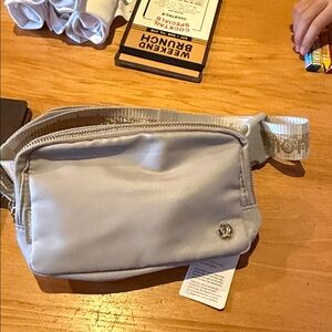 Lululemon Light Gray Belt Bag